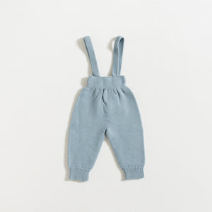 TROUSERS WITH STRAPS / DUSTY BLUE